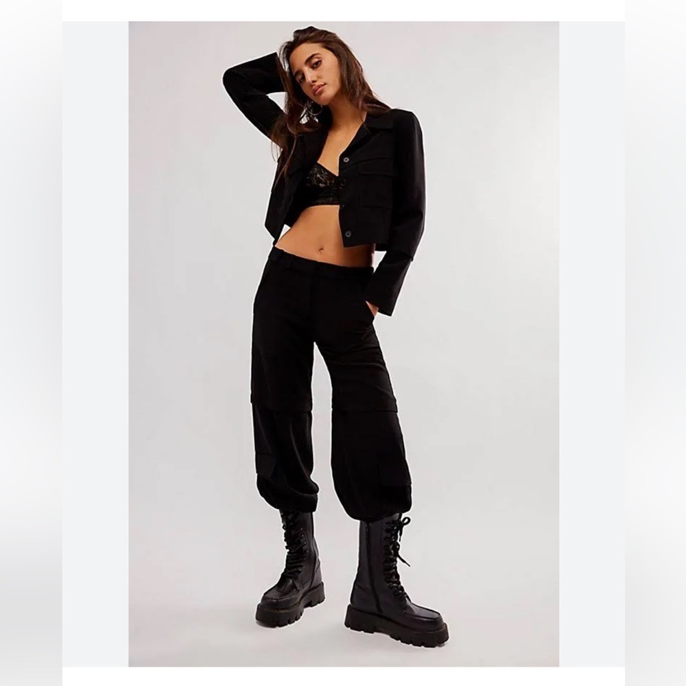 Free People Jones Boots Black 8 - Picture 2 of 16